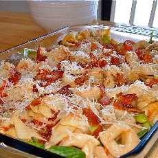 Warm Tortellini Salad