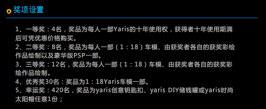 奖品列表