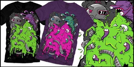 tee_off_vomit_display1 T-shirt tee