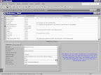 Het ontwerpen van een tabel in Microsoft Access 2002.