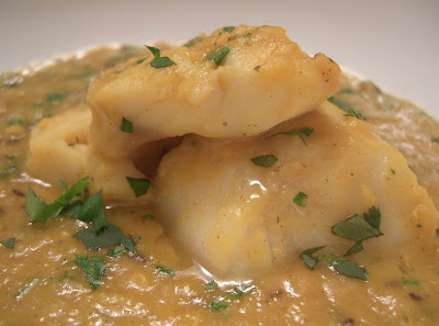 Fish with Spicy Red Lentils