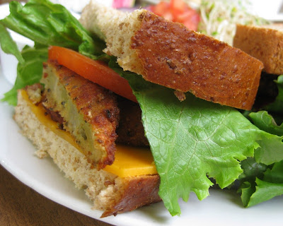 Fried Green Tomato Sandwich at B.Matthews Eatery in Savannah, Georgia
