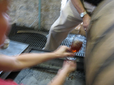 Sampling a Barrel at Woodford Reserve Distillery
