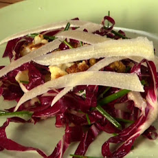 Roasted Cauliflower Salad with Radicchio, Pecorino, and Fried Capers