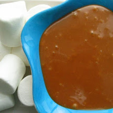 Warm Butterscotch Peanut Butter Fondue Dip