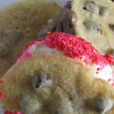 Bite-Size Chocolate Chip Cookie Ice Cream Sandwiches