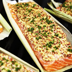 Grilled Salmon In Corn Husks Recipe