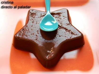 Flan de chocolate