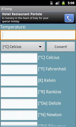 XTemp Temperature Converter