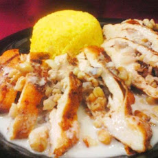 Stuffed Chicken in a Blue Cheese and Pecan Sauce