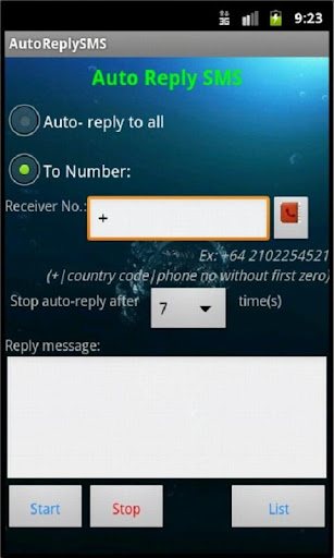 Auto Reply SMS
