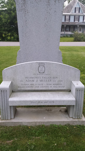Adam J. Muller Memorial Bench