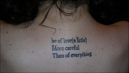 tattoo quotes about love. work of my very own tattoo