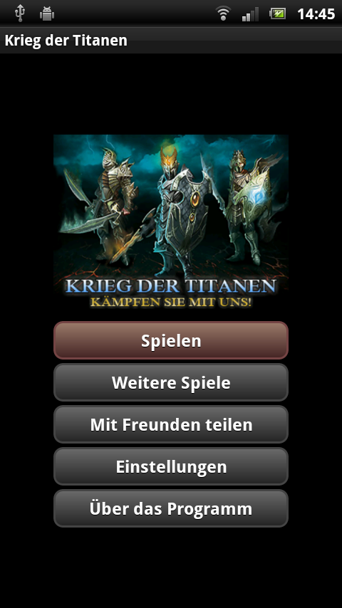 Android application Krieg der Titanen screenshort