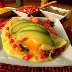 Ham and Avocado Omelet