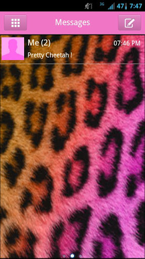 GO SMS Cheetah Pretty Theme