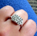 Anillo De Plata Con Piedra Marquesita