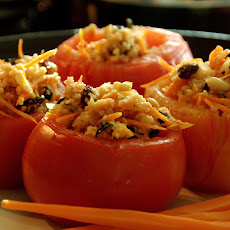 Steamed Stuffed Tomatoes