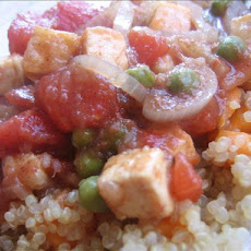 Indian-Spiced Peas With Tofu