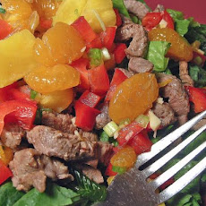 Pineapple, Beef and Mandarin Salad