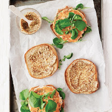 Smoky Salmon Burgers with Grainy Mustard