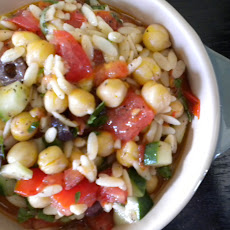 Tomato, Orzo and Chickpea Salad