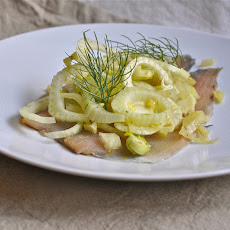 Rye-Whiskey Cured Trout with Fresh and Pickled Fennel