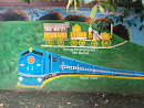 The First Train wall Painting 