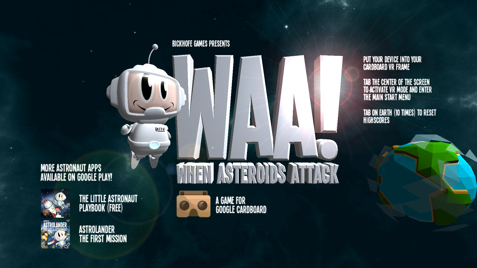 Android application WAA! VR screenshort