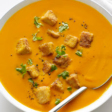 Carrot-Ginger Soup with Tofu