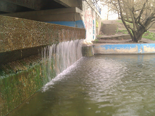 Small Waterfall in the Victory Park
