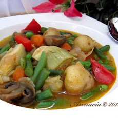 Menestra (Spanish Style Veggie Stew)  (Vegan Too..!)