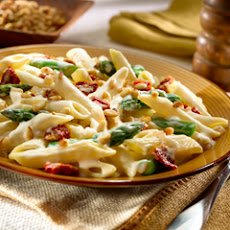Garlic Penne Alfredo With Sun-dried Tomatoes