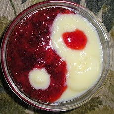 Strawberry Tapioca with Custard
