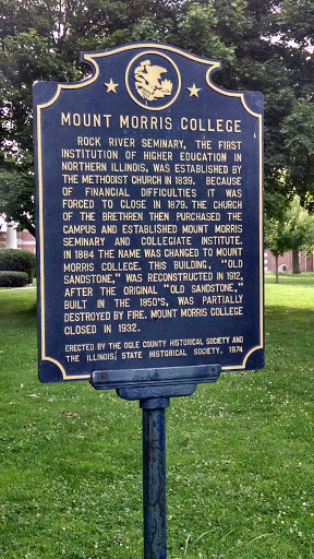 Mount Morris College Plaque