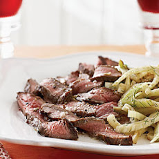 Flank Steak with Lemon Fennel