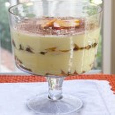Peach Pistachio Praline Trifle