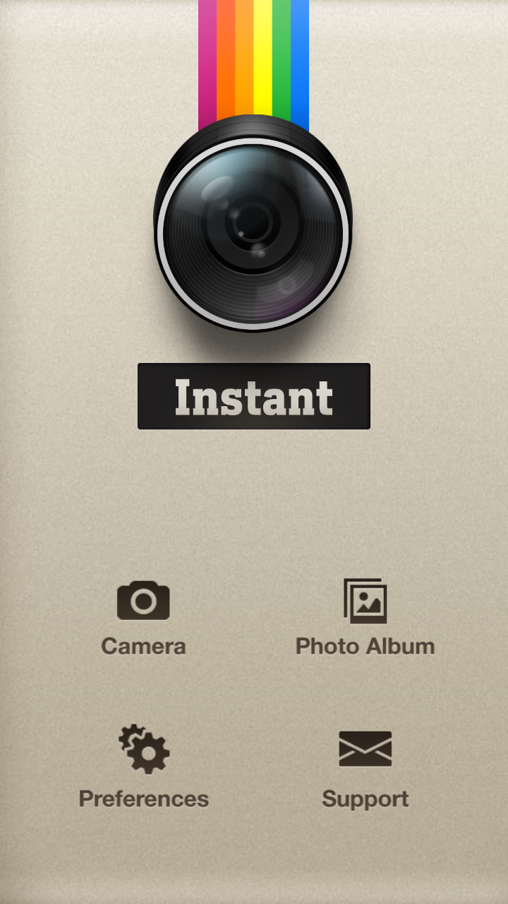 Android application Instant: Polaroid Instant Cam screenshort