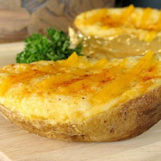 Twice Baked Potatoes Alfredo