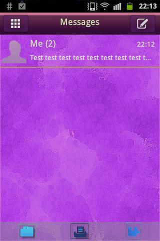 GO SMS Theme Purple Violet