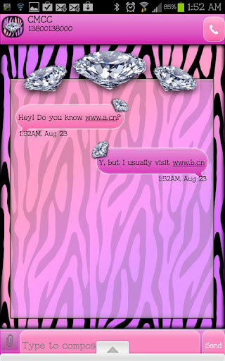 【免費個人化App】GO SMS - ZebraPastelDiamonds5-APP點子