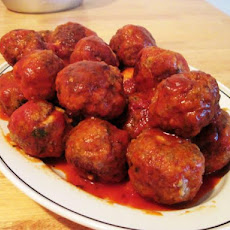 Mozzarella-Stuffed Meatballs