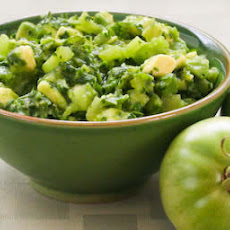 Salsa Verde with Green Tomatoes, Avocados, and Cilantro
