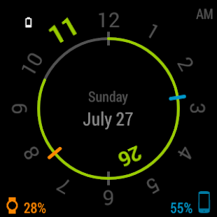 Chrono Watch Face for Wear