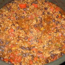 Chunky Turkey Vegetable Chili (Crock Pot)