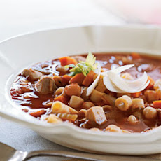 Chicken, Pasta, and Chickpea Stew