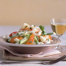 Shrimp, Jícama, and Apricot Salad