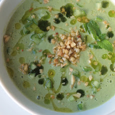 Cucumber mint gazpacho
