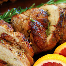 Orange-Cranberry-Glazed Pork Tenderloin