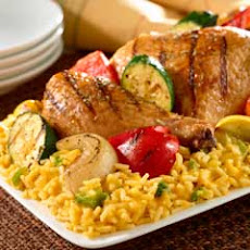 Grilled Chicken & Veggies Over Rice